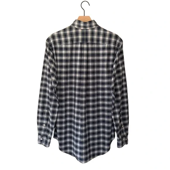 Ralph Lauren Navy Plaid Classic Fit Oxford Shirt - Picture 3 of 8